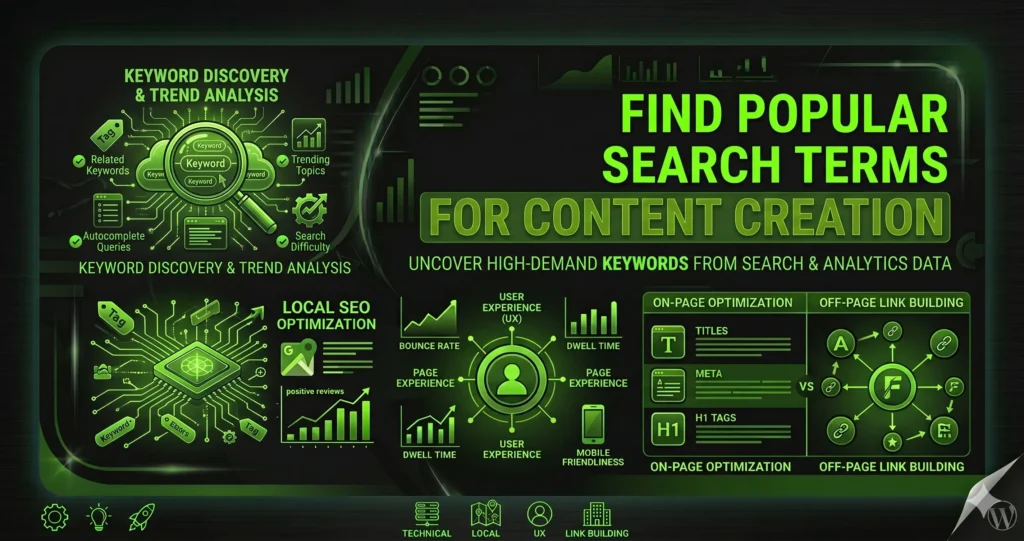 how to find popular search terms for content creation