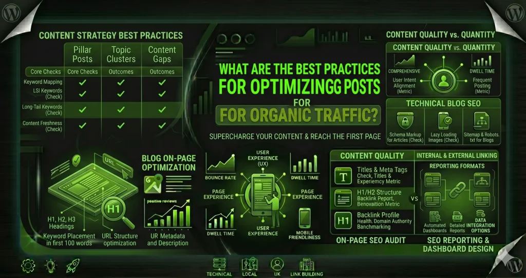 what are the best practices for optimizing blog posts for organic traffic